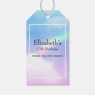 Magical Pastel Clouds and a Rainbow Thank You Gift Tags