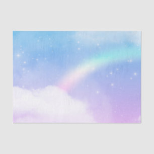 Magical Pastel Clouds and a Rainbow Tissue Paper