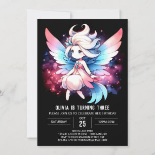 Magical Pastel Fairy Birthday Invitation