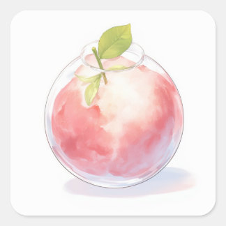 Magical Pastel Illustration Square Sticker