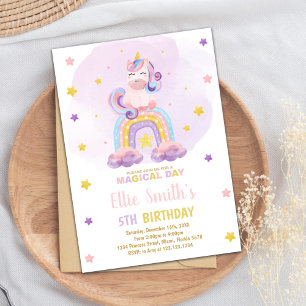 Magical Pastel Party for Girls Invitation