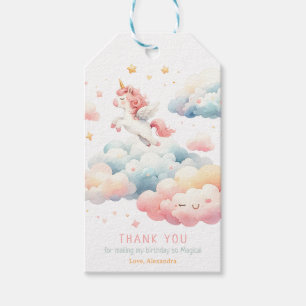 Magical Pastel Unicorn Birthday Party Gift Tags