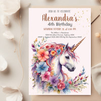 Magical Pastel Unicorn Rainbow Birthday Party