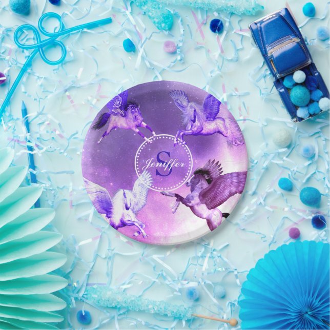 Magical Pegasus Universe.       Paper Plate (Party)