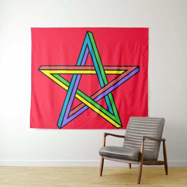 Magical Pentacle Tapestry (In Situ (Horizontal))