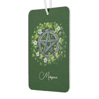 Magical Pentagram Green Ivy Personalized Car Air Freshener