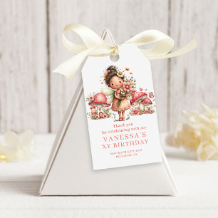 Magical Pink Fairy 8th Birthday Favour Gift Tags