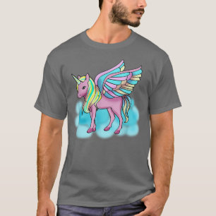 Magical Pink Pegasus with WingsUnicorn T-Shirt