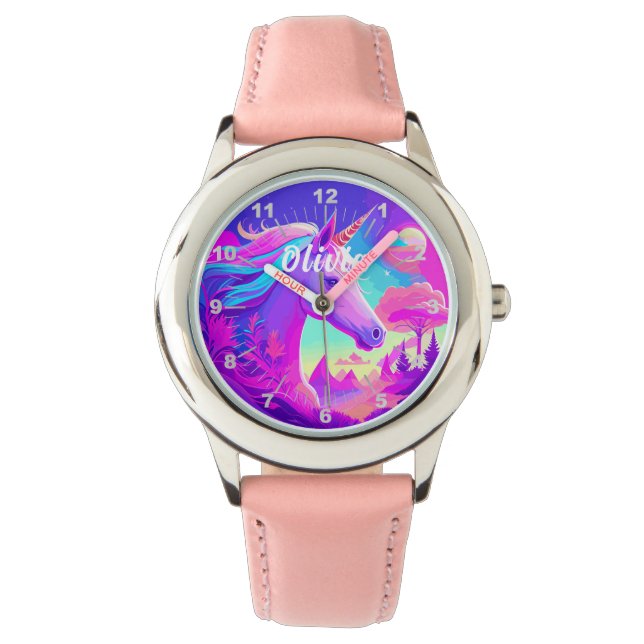 Magical Pink Unicorn  Watch (Front)
