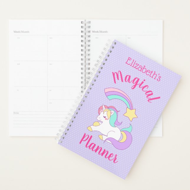 Magical Planner Unicorn & Shooting Star (Display)