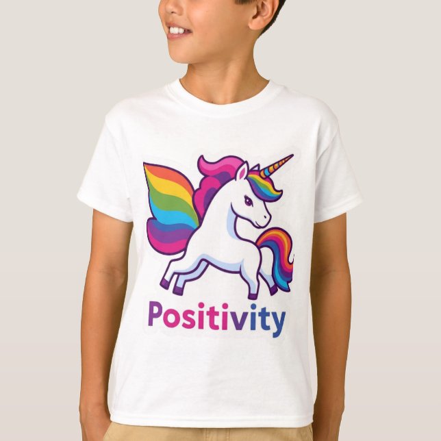 Magical Positivity Sticker T-Shirt Design (Front)
