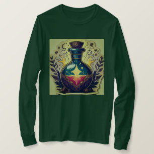 Magical Potion Bottle Sticker Design T-Shirt