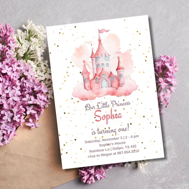 Magical Princess Birthday Invitation, Princess 1st Invitation (Creator Uploaded)