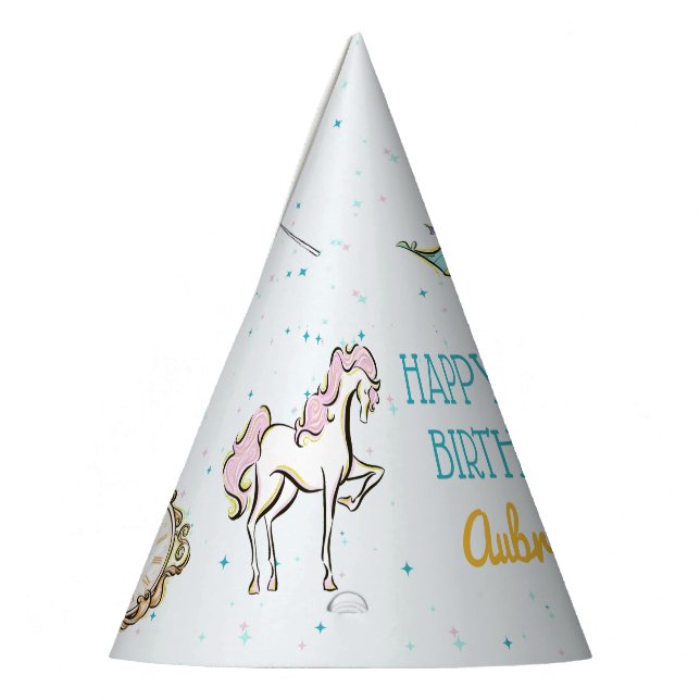 Magical Princess Fairytale Birthday Party Hats (Left)