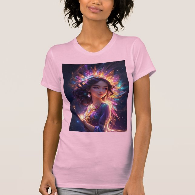 Magical Princess in Tiara T-shirt Colour Choice (Front)