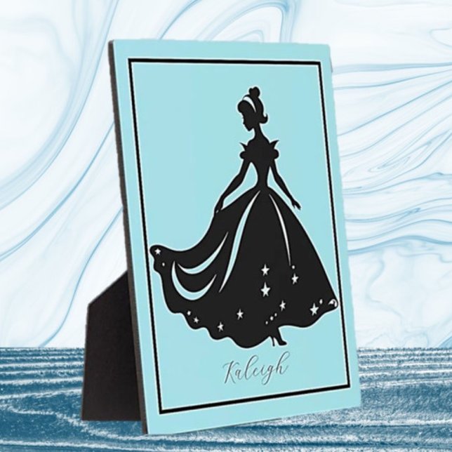 Magical Princess Sillouette Personalised Print Plaque (Creator Uploaded)