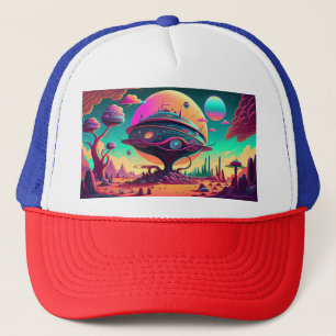  Magical Psychedelic Space Trucker Hat