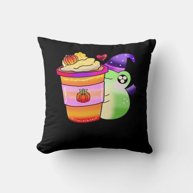Magical Pumpkin Spice Potion Latte Lover Cushion (Front)