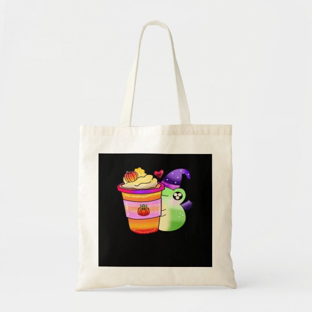 Magical Pumpkin Spice Potion Latte Lover Tote Bag (Front)