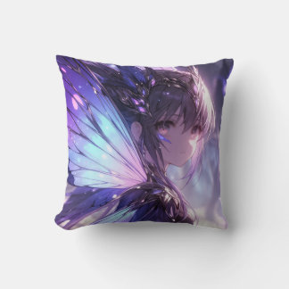 Magical purple fairy cushion