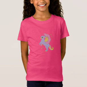 Magical Purple Winged Horse Fantasy T-Shirt