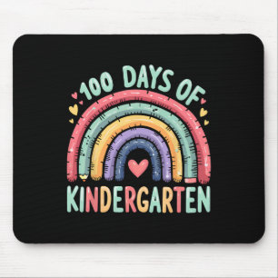 Magical Rainbow 100 Days Of Kindergarten Teacher 1 Mouse Pad