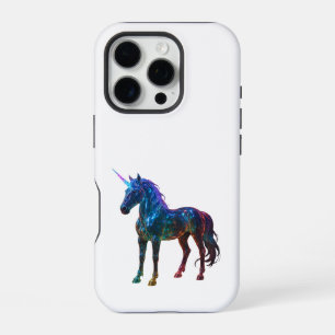 Magical Rainbow Glass Unicorn iPhone 16 Pro Case