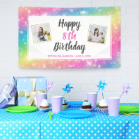 Magical Rainbow Sparkles Birthday Custom Photos