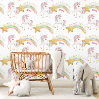 Magical Rainbow Stars Unicorn Kids Custom