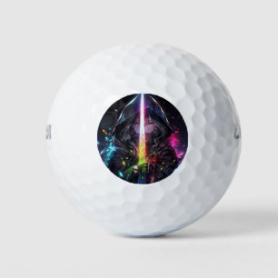 Magical Rainbow Sword Anime Girl Golf Balls