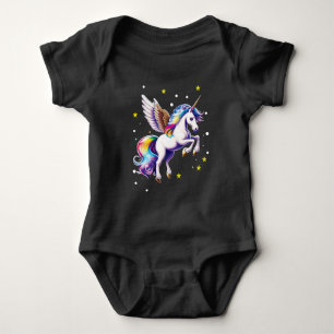 Magical Rainbow Unicorn Baby Bodysuit