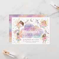Magical Rainbow Unicorn Fairy First Birthday