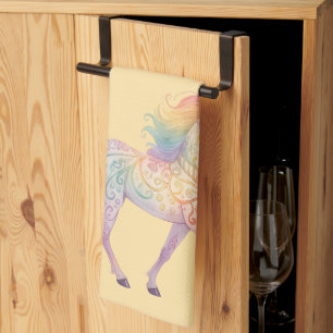 Magical Rainbow Unicorn  Personalised  Tea Towel