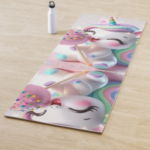 Magical Rainbow Unicorn Personalized Yoga Mat
