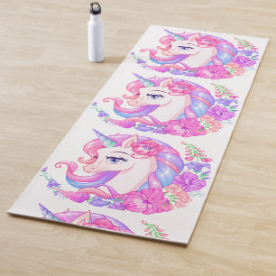 Magical Rainbow Unicorn Personalized Yoga Mat