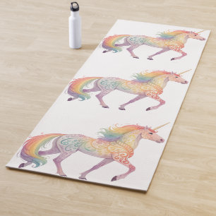 Magical Rainbow Unicorn Personalized Yoga Mat