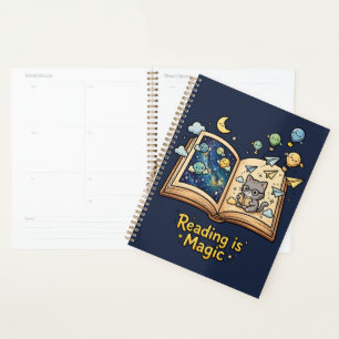 Magical Reading Adventure - Kawaii Bookish Design Planner