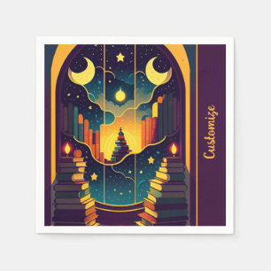 Magical Realm Of Books 2 Napkin