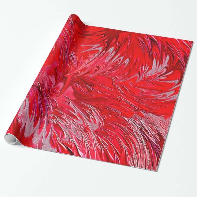 Magical Red Wrapping Paper (Unrolled)