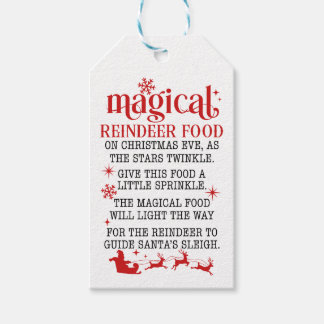 MAGICAL REINDEER FOOD A Gift to You Tags