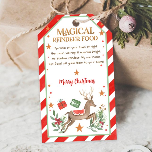 Magical Reindeer Food Favour Tag Christmas Eve Gif (Creator Uploaded)