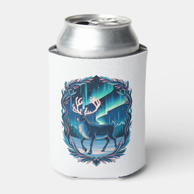 Magical Reindeer Glow Can Cooler (Can Front)