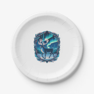 Magical Reindeer Glow Paper Plate