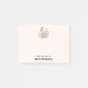 Magical Rose and Butterfly Pastel Colours Post-it Notes