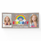 Magical Rustic Rainbow Photo Birthday