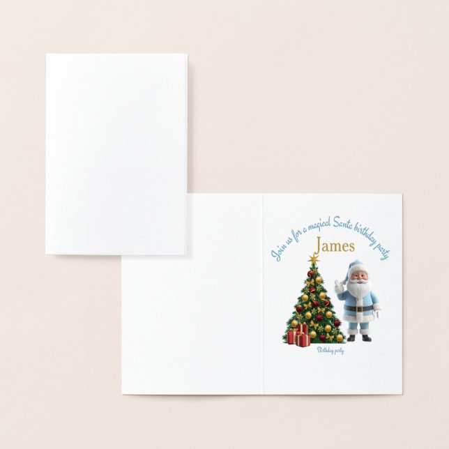 Magical Santa Birthday Invitation  (Display)