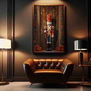 Magical Santa's Grotto: 3D Christmas print poster