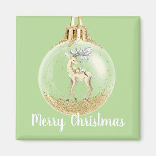 Magical Scene Christmas Ornament Magnet