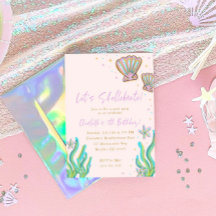 Magical Shell-e-bration Birthday Party Invitation