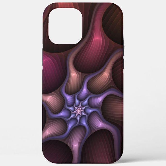 Magical Shiny Abstract Striped Colourful Fractal Case-Mate iPhone Case (Back)